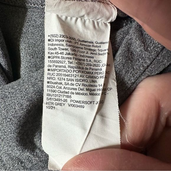 Old Navy Active Powersoft Go-Dry Heather Gray High Rise Legging Joggers Medium - Picture 11 of 11